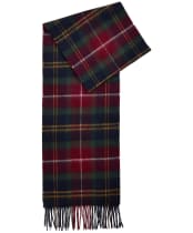 Barbour Tartan Cashmere Wool Mix Scarf - Winterberry Tartan