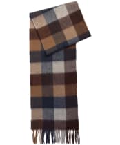 Barbour Large Tattersall Lambswool Scarf - Midnight Oak