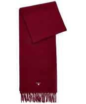 Barbour Plain Lambswool Scarf - Biking Red