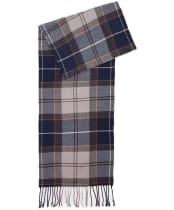 Barbour Galingale Tartan Scarf - Grey Midnight Tartan