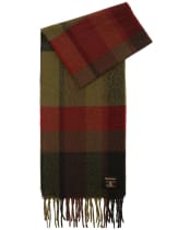 Barbour Westerdale Scarf - Olive / Fired Brick
