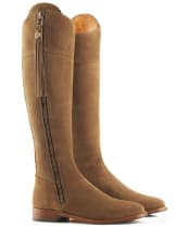 Women's Fairfax & Favor Flat Regina Boots - Tan Suede