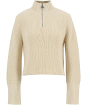 Women's Barbour International Kennedy Knitted Jumper - Bone White