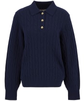 Women's Barbour Evie Knitted Jumper - Navy
