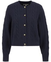 Women's Barbour Elina Knitted Cardigan - Dark Navy