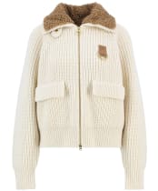 Women's Barbour Marla Knitted Bomber - Neutral