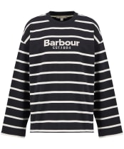 Women's Barbour Maeve Top - Dark Navy / Ecru Stripe