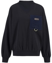 Women's Barbour Saima Sweatshirt - Dark Navy