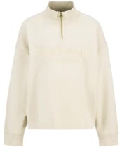 Women's Barbour Sara Half Zip Sweatshirt - Oat