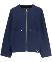 Women's Barbour Saima Denim Overshirt - Rinse Wash Denim