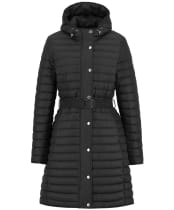 Women's Barbour International Longline Jada Puffer Jacket - Black