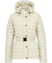 Women's Barbour International Jada Puffer Jacket - Bone White
