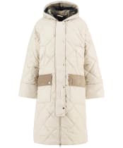 Women's Barbour Braidley Quilted Jacket - Oatmeal / Ancient Tartan