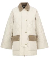 Women's Barbour Aldburgh Quilted Jacket - Oatmeal / Ancient Tartan
