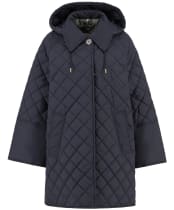 Women's Barbour Cara Quilted Jacket - Dark Navy / Ancient