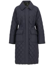 Women's Barbour Aishling Quilted Jacket - Dark Navy / Ancient Tartan