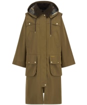 Women's Barbour Bilsdale Showerproof Jacket - Golden Olive / Ancient Tartan