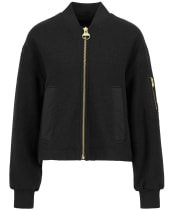 Women's Barbour International Monique Wool Bomber Jacket - Black