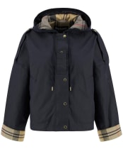 Women's Barbour Ryedale Waxed Jacket - Royal Navy / Dress