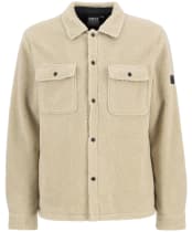 Men's Barbour International Trident Borg Fleece Overshirt - Mist
