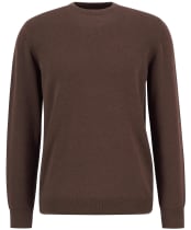 Men's Barbour Pima Cotton Crew Neck Sweater - Umber