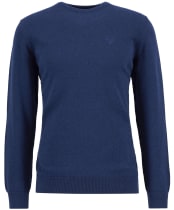 Men's Barbour Pima Cotton Crew Neck Sweater - Inky Marl