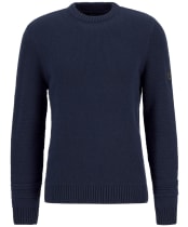 Men's Barbour International Enfield Crew Neck Jumper - Navy
