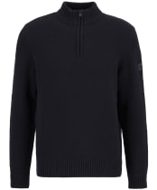 Men's Barbour International Enfield Funnel Neck Jumper - Black
