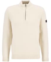 Men's Barbour International Enfield Funnel Neck Jumper - Whisper White