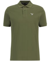 Men's Barbour Tartan Pique Polo Shirt - Wintermoss
