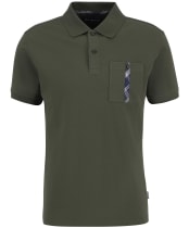 Men's Barbour Thornaby Tailored Polo Shirt - Mid Olive
