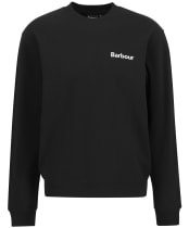 Men's Barbour Firbank Relaxed Crew Neck Sweatshirt - Black