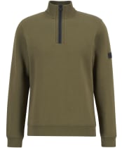 Men's Barbour International Rufforth Half Zip Sweatshirt - Light Sage