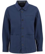 Men's Barbour Cole Tailored Fit Poplin Overshirt - Navy