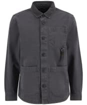 Men's Barbour Bowland Garment Dyed Overshirt - Black