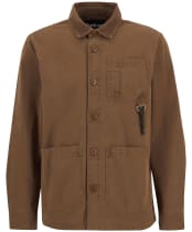 Men's Barbour Bowland Garment Dyed Overshirt - Umber