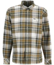 Men's Barbour Malham Checked Long Sleeved Relaxed Shirt - Bronze