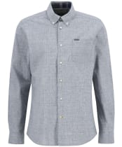 Men's Barbour Wester Slub Long Sleeved Tailored Shirt - Chambray
