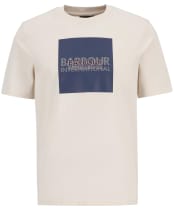 Men's Barbour International Moakes Graphic T-Shirt - Calico White