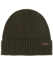 Men's Barbour Carlton Beanie Hat - Dark Green