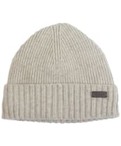 Men's Barbour Carlton Beanie Hat - Light Grey