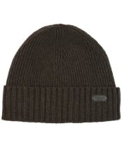 Men's Barbour Carlton Beanie Hat - Mid Brown