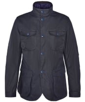 Barbour Ogston Waxed Jacket - Navy