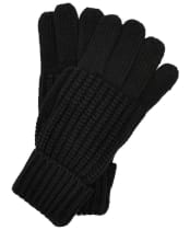 Women's Barbour Saltburn Knitted Gloves - Black