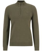 Men’s Barbour Avoch Half Zip Sweater - Olive Marl