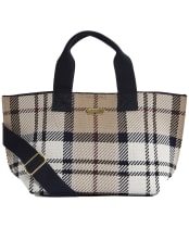 Women's Barbour Layla Tartan Mini Tote Bag - Rosewood Tartan
