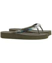 Women's Barbour Tilda Toe Post Sandal - Olive / Ancient Tartan