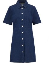 Women's Barbour Maia Denim Mini Dress - Rinse Wash Denim