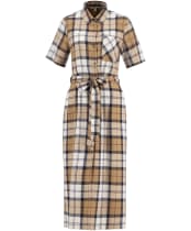 Women's Barbour Fern Midi Dress - Hessian Tartan