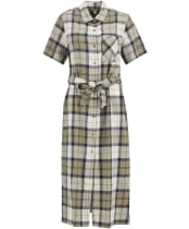 Women's Barbour Fern Midi Dress - Dress Navy Tartan